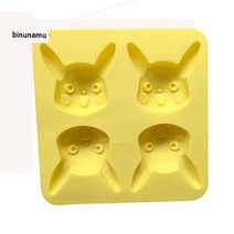 피카츄 실리콘몰드 비누나무 얼음트레이 쿠키틀 빵틀 천연비누만들기재료 석고방향제 만들기재료 틀 디퓨져