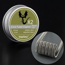 전자제품부품사전 제작 내경 3mm 구멍 코일 융합 Clapton 외계인 저항 A1 SS316L NI80 히팅 와이어, 16 316-Dragon X2_01 10Pack