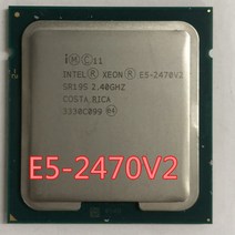 인텔 제온 E5-2470v2 E5 2470v2 2470 v2 E5-2470 V2 2.4GHz 10 코어 20 스레드 CPU 프로세서 25M 95W LGA 1356, 없음