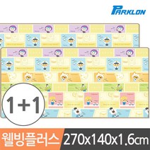 1+1 뽀로로카툰잡 웰빙 놀이방매트 270x140x1.6cm 유아매트 쿠션매트 캐릭터매트 아기매트 파크론, 본상품선택