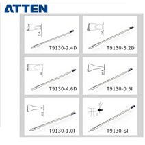 인두기 불도장 납땜 ATTEN ST-1509 9150 Y9130 특수 납땜 인두 헤드 시리즈 통합 가열 코어 전기 용접, 03 T9130-4.6D