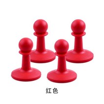 텐트 폴대 연결 야외 캠핑 기둥 천막 막대 지지 바 번개 방지 천둥 캡 보호 4 개/세트, [04] red