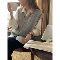 단톤조끼 홈쇼핑 무스탕 오버핏 여자 경량 패딩 조끼 니트 키작녀 데이트룩 따땃 빅사이즈 아우터