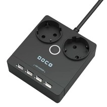 보코 USB 멀티탭 2구 1.5m 블랙, 1개