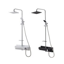 3방향 선반형 해바라기 욕실 샤워기헤드 수전 / 매립형 인테리어 세트 시공, 화이트