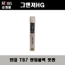 순정품 현대 그랜져HG TB7 팬텀블랙 붓펜 자동차 도색 차량용 카페인트, TB7 팬텀블랙 붓펜(모비스)