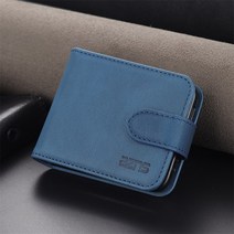 럭셔리 프리미엄 PU 가죽 Etui 삼성 갤럭시 Z 플립 3 3 5G 커버 ZFlip3 ZFlip 3 4 카드 포켓 보호 휴대 전화 케이스