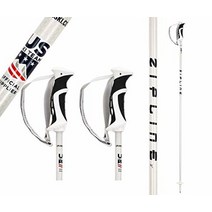 미국발송 Zipline Ski Ski Poles Graphite Carbon Composite - Zipline Podium 14.0 K - U.S. Ski Team Officia, White Carbon