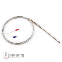 TC-RR 타입 4.8파이 100mm 2m 온도 센서 K 열전대 CA 보호관 100L 프로브 와이어 리드형 THERMOCOUPLE