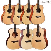 고퍼우드 입문용기타 G110 G100 G111 G101 i110 i110s i100 -스트링 9셋 선물제공, G100 (무광 드레드넛)