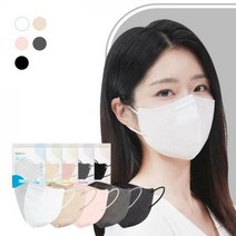 위가드 프리미엄 라이트핏 KFAD 새부리형 비말차단 대형 마스크 50매 모음 (5컬러), 화이트 50매
