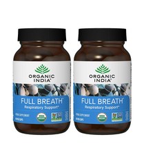 오가닉인디아 풀 브레스 Full Breath 90정 2팩 Organic-India Respiratory Support