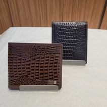니꼴밀러 NICOLEMILLER #깔끔하고 고급스러운 악어무늬 천연 소가죽 남성 반지갑# 실용적이면서 그립감도 좋으며 퀄리티가 높아 선물하시기 좋은 남성반지갑