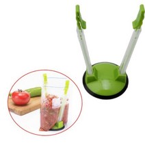 지퍼백 고정 홀더 스탠드 집게 지퍼팩 거치대 랜덤