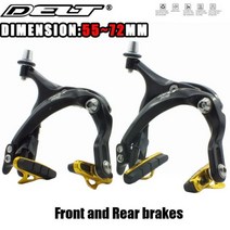 자전거 사이드 풀 브레이크 C 캘리퍼스 림 브레이크 55-72MM 크루저 자전거 시티 사이클링 브레이크 도로 액세서리, Type3 Front and Rear