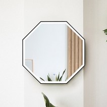 LED 간접 비비안 8각 거울 600x600, 네이비