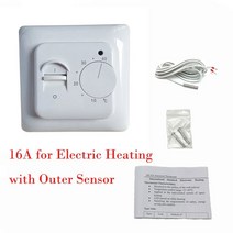 바닥용 온도 조절기 전기 방 수동 바닥 케이블 사용 220V 16A 컨트롤러, [02] 16A  1 SENSOR, 02 16A - 1 SENSOR