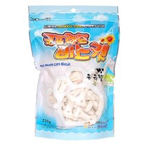 [블루]애견 단백 비스켓 우유맛 쿠키 220g 2개 애기
