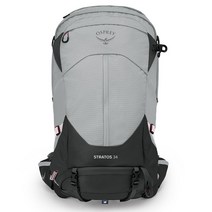 오스프리 스트라토스 34L 남성 등산 배낭 가방 백팩 34리터 그레이 OPC0MBH008, Smoke Grey