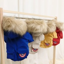 패션퍼피 명품강아지옷 개나다패딩 4컬러 S-2XL, 블루