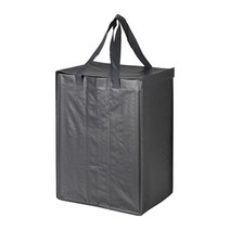 이케아 딤파 분리수거가방 35L 다크그레이 22x35x45cm 폴리프로필렌 최대하중15kg, 투명