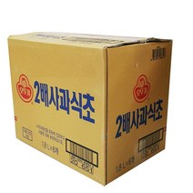 2배사과식초 1.8L오뚜기 x6 BOX, 단품