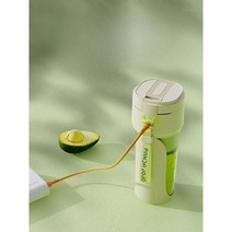 텀블렌더 무선 믹서기 휴대용 미니 스무디 텀블러, 아이스크리스탈블루(칼날8개+탈착식빨대)