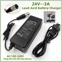 충전기 아이폰 C타입 무선 24V3A 노인 스쿠터 전기 ebike 로더 골프 카트 휠체어 납 산성 배터리, 한국