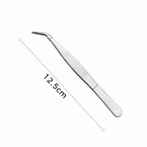 쪽집게 족집게 인그로운헤어 정밀 핀셋 스테인레스 스틸 430 안티 요오드 의료용 롱 스트레이트 포셉 12.5cm 30cm 헤드 팔꿈치 수리 수공구, 02-B, 06-25cm