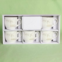 HNYT 티타임 머그세트 5pcs, 단품