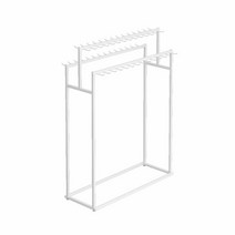 벨트 걸이 넥타이 스카프 행거 다용도 소품 디스플레이 진열대, L. 양면 150장 화이트