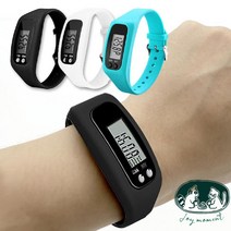 만보계 런닝용품 만보기 헬스용품 시계 시계 디지털, 화이트