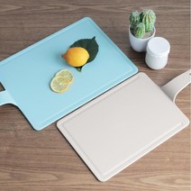 식재료손질 분류사용 얇은 손잡이도마 야채도마, (대) 블루