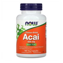 NOW Foods 아사이 500mg 100캡슐 1개