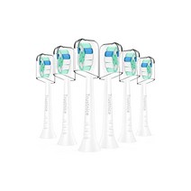 Trustnice 필립스 소닉케어용 전동칫솔 교체솔 호환브러쉬 philipsonicare용 칫솔 교체 클린 플러스 플라크 디펜스 브러시헤드 레귤러 사이즈 치석제거 6개입