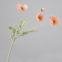 인공 꽃 실크 옥수수 파피 53cm 진짜 터치 식물 웨딩 장식 홈 1 개, 04 champagne