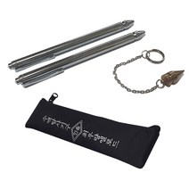 인송 국산 고급형 수맥봉 (엘로드2개+수맥추+케이스/수맥탐지봉/티타늄수맥봉/심용자/기혈봉), 고급형수맥봉