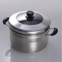 3중바닥구조 열효율이 높은 스텐 찜기 22 찜솥 수육냄비 찜솥냄비 양배추찜기 명절 주방용품 생선찜솥 솥, 상세페이지참조