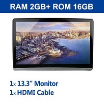 후석모니터 자동차 캠핑카TV 모니터 리어 차량용 4k car headrest monitor android10.0 다기능 태블릿 터치 스크린 1080p 디스플레이 뒷좌석 비디오, 1 개 머리 받침