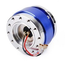 신제품 범용 유형 자동차 변형 스티어링 휠 베이스 커넥터 1 개 수정된 레이싱 빠른 분리, 파란