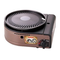 이와타니 야끼화로 그릴 훈제 고기불판 스모클레스 CBSLG1 버너세트, 약303mm