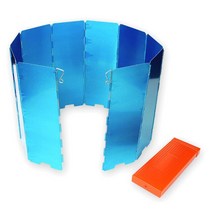 버너 바람막이 윈드 스크린 10 플레이트 캠 스토브 앞 유리 접이식 윈드 스크린 피크닉 요리 버너 쿠커 방, 01 As Picture