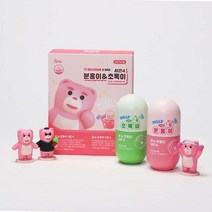 grn+ 밸리곰 콜라보 시즌4 분홍이90정+초록이60정 (약통+스티커 증정기획) (1개월분), 1개