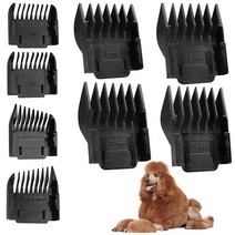 강아지 그루밍 클리퍼 헤어 빗 가이드 저소음 전문 반려동물 부착 교체 가드 19mm, C:8 Pack Sllr