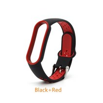 YUE 새로운 Xiaomi Mi Band 5 스트랩 스마트 액세서리 교체 6 손목 용 방수 더블 컬러 실리콘 팔찌 Q, [06] 6