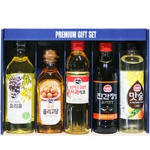 CJ백설선물세트 푸드5종 식용유맛술 식초간장올리고당