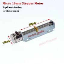 38mm 스트로크 선형 액추에이터 마이크로 10mm 2상 4선 스테퍼 모터 정밀 선형 나사 슬라이더 너트 diy xyz 3d 프린터