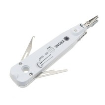 높은 품질 실버 KRONE LSA 플러스 펀치 다운 도구 키트 텔레콤 전화 RJ11 와이어 이더넷 네트워크 Cat5 RJ4, 01 WHITE
