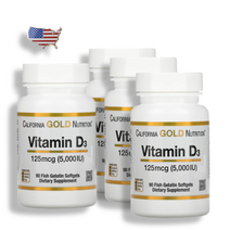 캘리포니아골드뉴트리션 CGN 비타민D3 5 000IU 90정, 4개