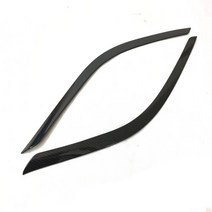 헤드라이트 트림 스타일링 커버 크롬 도요타 CHR 2016 ABS 헤드 라이트 눈썹 스트립 프론트 램프 커버 트림, 03 ABS carbonfiber B